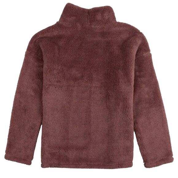 32 DEGREES Sherpa Mock Neck Sweatshirt in Plum Rose size XXL New with Tag - Picture 2 of 3